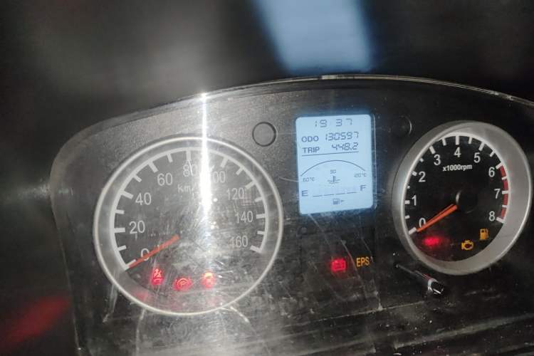 Used Jinbei Hiace X30 2018 1.5L CNG Cargo Van Comfort Model DLCG14 Odometer Close Up
