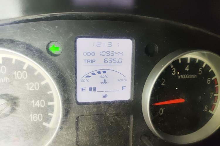 Used Jinbei Hiace X30 2018 1.3L Comfort Model DLCG12 Odometer Close Up