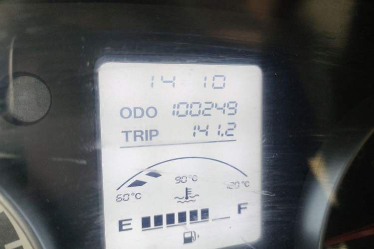 Used Jinbei Hiace X30 2018 1.3L Comfort Model DLCG12 Odometer Close Up
