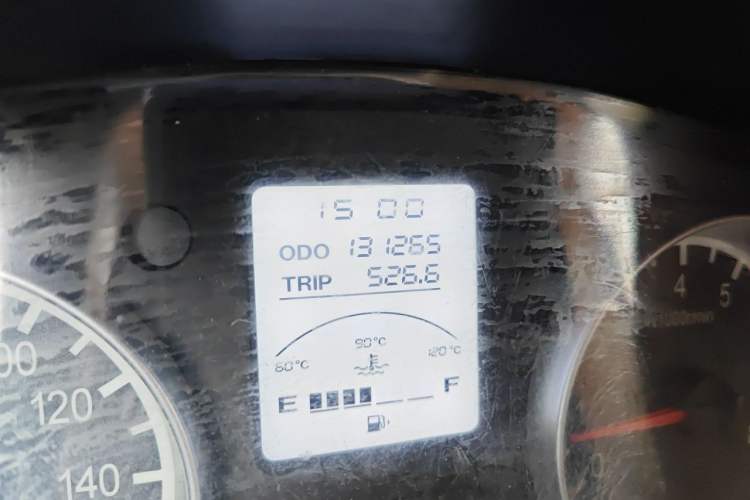 Used Jinbei Hiace X30 2018 1.3L Comfort Model DLCG12 Odometer Close Up