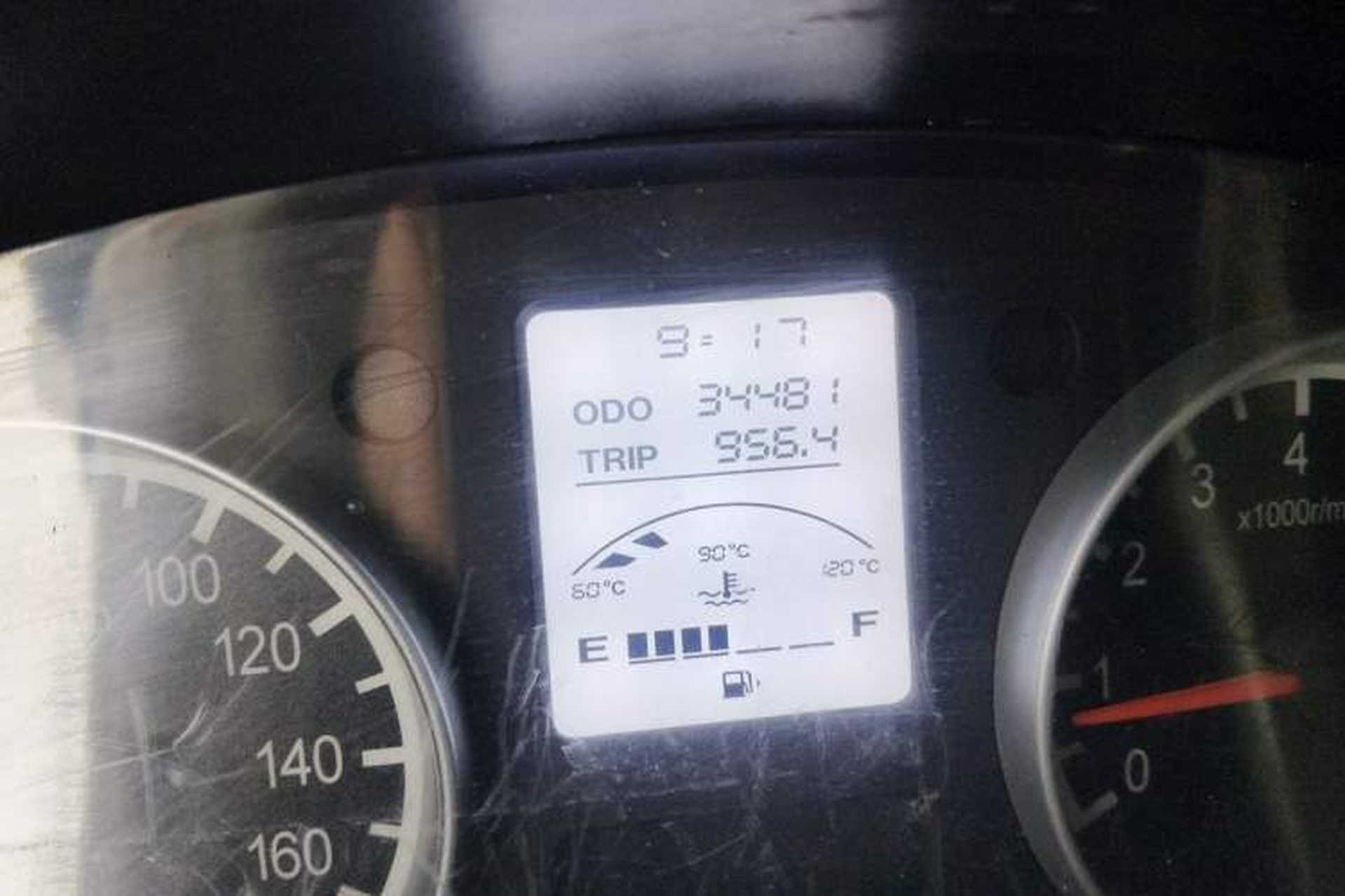 Used Jinbei Hiace X30 2018 1.3L Cargo Van Comfort Model DLCG12 Odometer Close Up