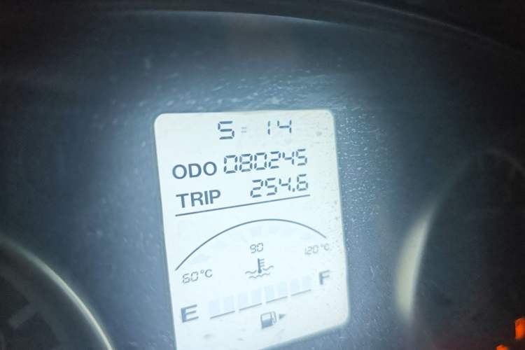 Used Jinbei Hiace X30 2018 1.3L Cargo Van Comfort Model DLCG12 Odometer Close Up