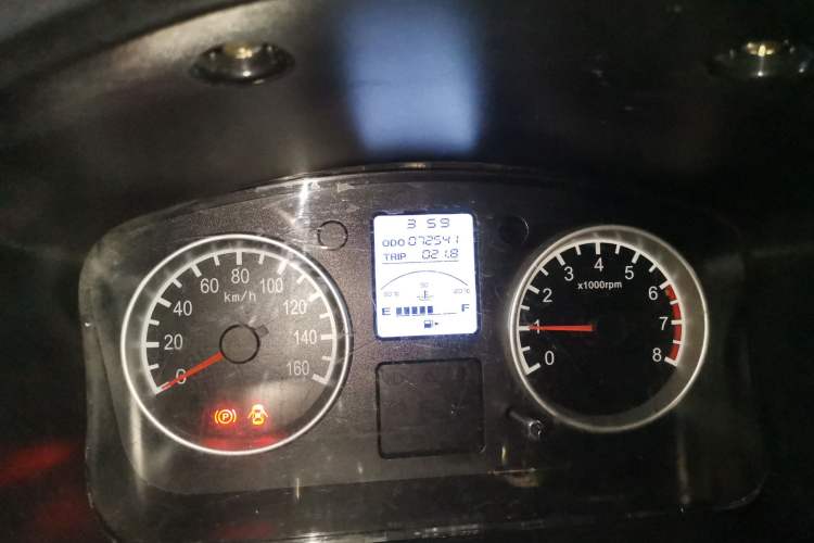 Used Jinbei Hiace X30 2018 1.3L Cargo Van Comfort Model DLCG12 Odometer Close Up