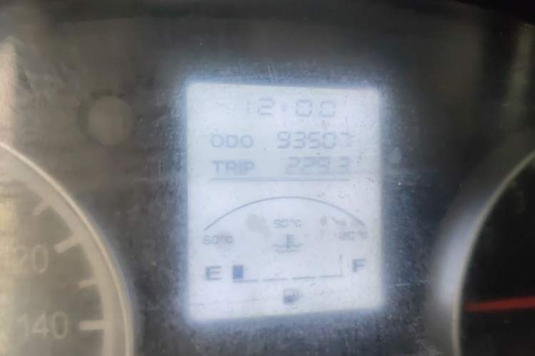 Used Jinbei Hiace X30 2018 1.3L Cargo Van Standard Version DLCG12 Odometer Close Up