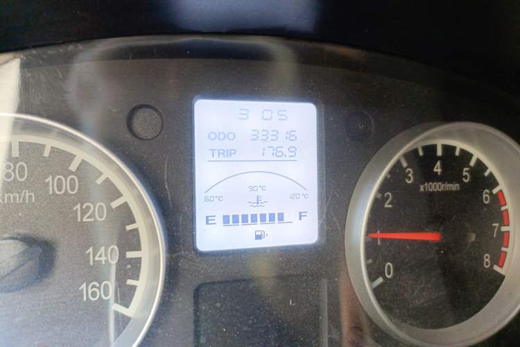 Used Jinbei Hiace X30 2018 1.3L Cargo Van Standard Version DLCG12 Odometer Close Up