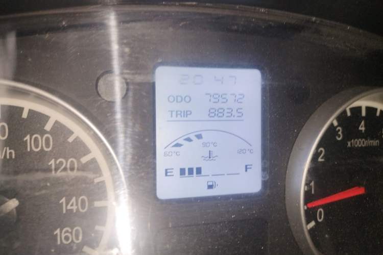 Used Jinbei Hiace X30 2018 1.3L Cargo Van Standard Version DLCG12 Odometer Close Up