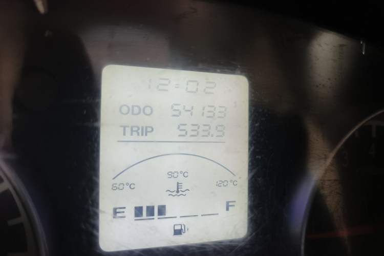 Used Jinbei Hiace X30 2018 1.3L Comfort Model DLCG12 Odometer Close Up