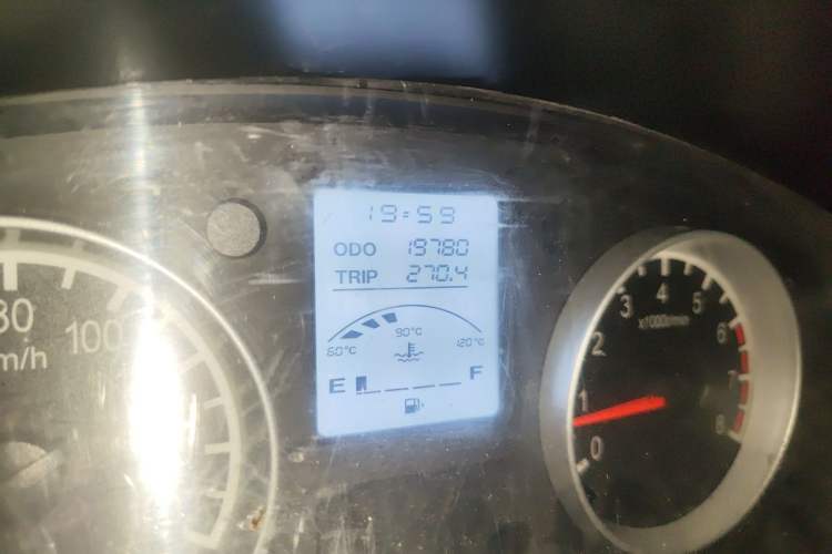 Used Jinbei Hiace X30 2018 1.3L Cargo Van Standard Version DLCG12 Odometer Close Up
