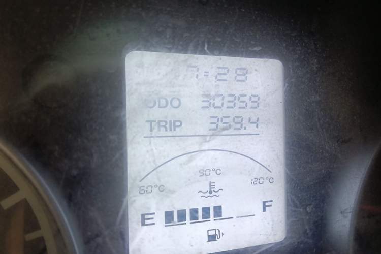 Used Jinbei Hiace X30 2019 1.5L Standard Version China VI SWC15M Odometer Close Up