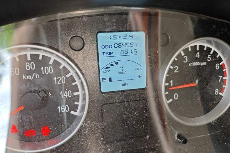 Used Jinbei Hiace X30 2019 1.5L Standard Version China VI SWC15M Odometer Close Up