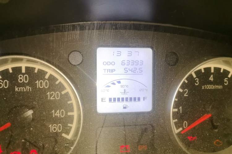 Used Jinbei Hiace X30 2019 1.5L Van Comfort Model China VI SWC15M Odometer Close Up