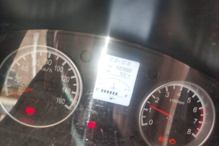 Used Jinbei Hiace X30 2020 1.5L Van Super-Enjoyment Model China VI Standard SWC15M Odometer Close Up
