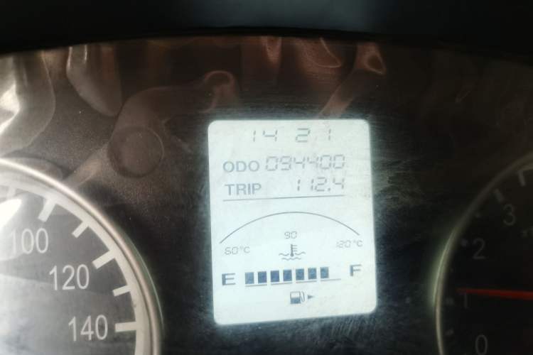 Used Jinbei Hiace X30 2020 1.5L Van Super-Enjoyment Model China VI Standard SWC15M Odometer Close Up