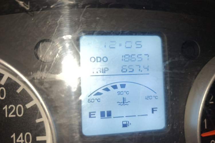 Used Jinbei Hiace X30 2020 1.5L Van Super-Enjoyment Model China VI Standard SWC15M Odometer Close Up