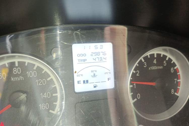 Used Jinbei Hiace X30 2020 1.5L Van Super-Enjoyment Model China VI Standard SWC15M Odometer Close Up