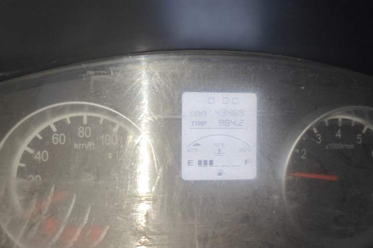 Used Jinbei Hiace X30 2020 1.5L Van Super-Enjoyment Model China VI Standard SWC15M Odometer Close Up