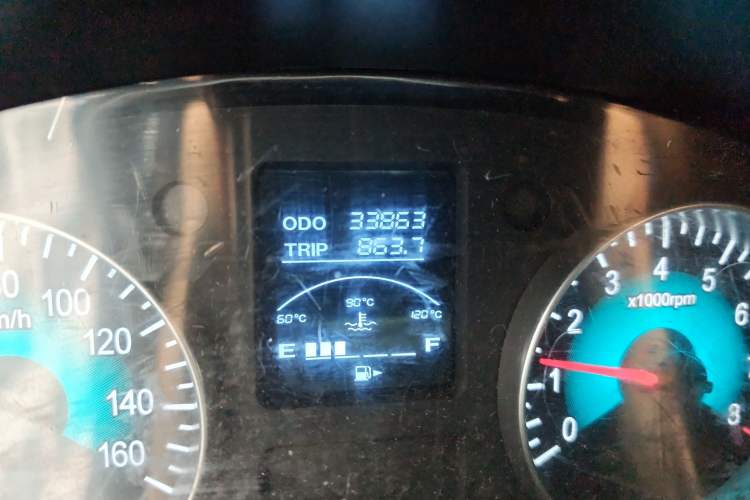 Used Jinbei Hiace X30 2021 1.5L Wealthy Edition Bus China VI Standard SWC15M Odometer Close Up