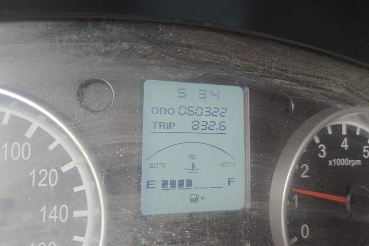 Used Jinbei Hiace X30 2021 1.5L Wealthy Single-Steaming Air-Conditioned Van China VI Standard SWC15M Odometer Close Up