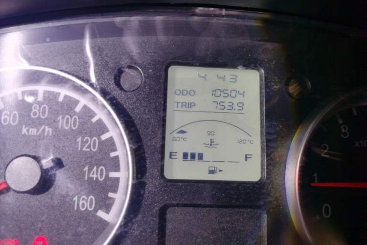 Used Jinbei Hiace X30 2021 1.5L Comfort-Grade Central Air-Conditioned Bus China VI Standard SWC15M Odometer Close Up
