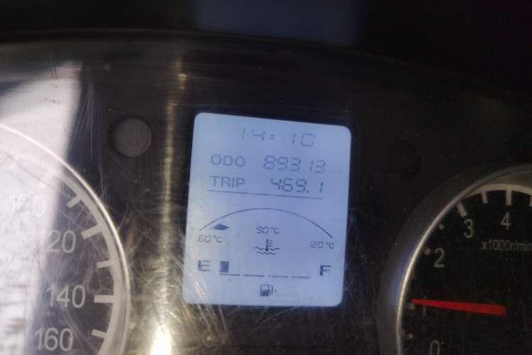 Used Jinbei Hiace X30 2021 1.5L Wealthy Edition Bus China VI Standard SWC15M Odometer Close Up
