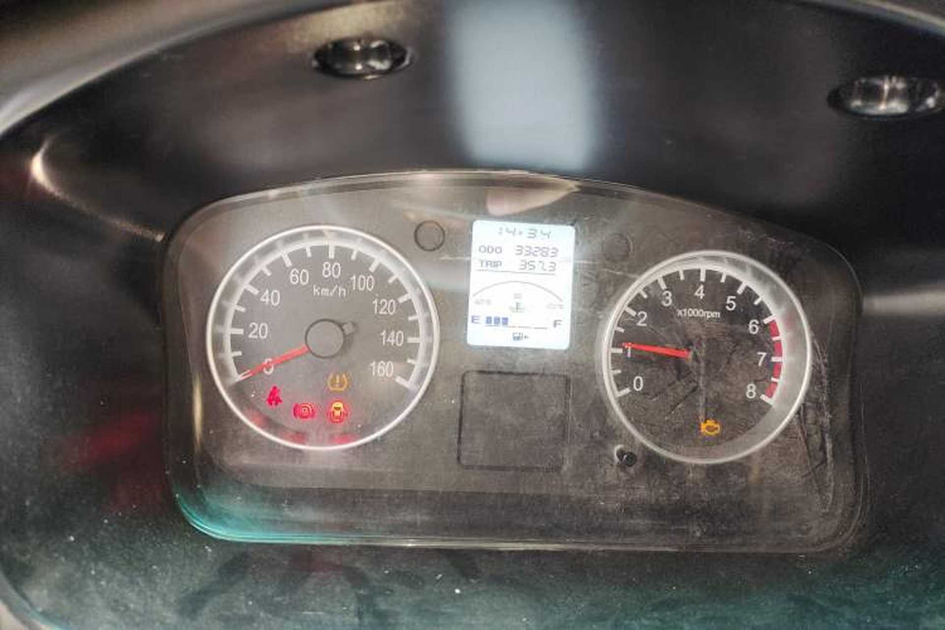 Used Jinbei Hiace X30 2021 1.5L Comfort Model Air-Conditioner-Free Version National VI Standard SWC15M Bus Odometer Close Up