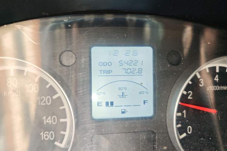 Used Jinbei Hiace X30 2021 1.5L Comfort Model Air-Conditioner-Free Version National VI Standard SWC15M Bus Odometer Close Up