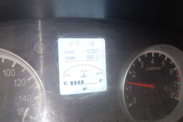 Used Jinbei Hiace X30 2021 1.5L Wealthy Edition Bus China VI Standard SWC15M Odometer Close Up