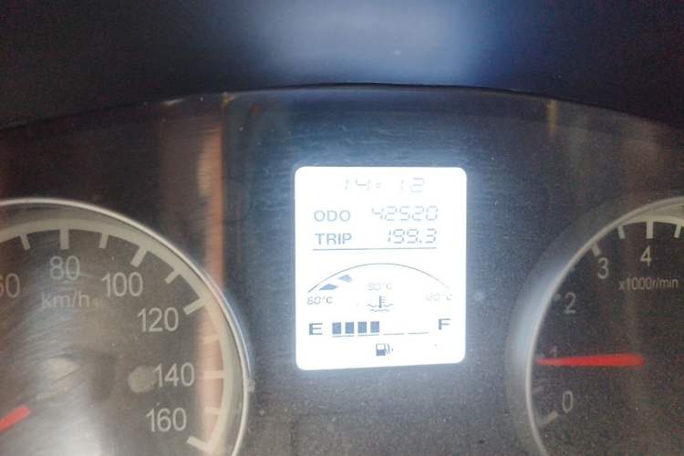 Used Jinbei Hiace X30 2022 1.5L Cargo Version China VI SWC15M Odometer Close Up