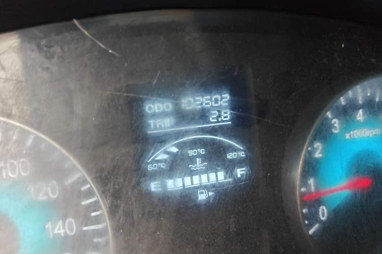 Used Jinbei Hiace X30 CNG 2021 1.5L Natural Gas Standard-Model Bus SWCC15M Odometer Close Up