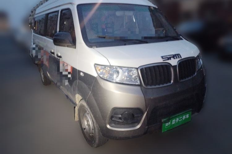 Used Jinbei Hiace X30 CNG 2023 1.5L Natural Gas Super-Enjoyment Passenger Van 5/6/7 Seats No Air Conditioning SWCC15M Front Right 45 Deg