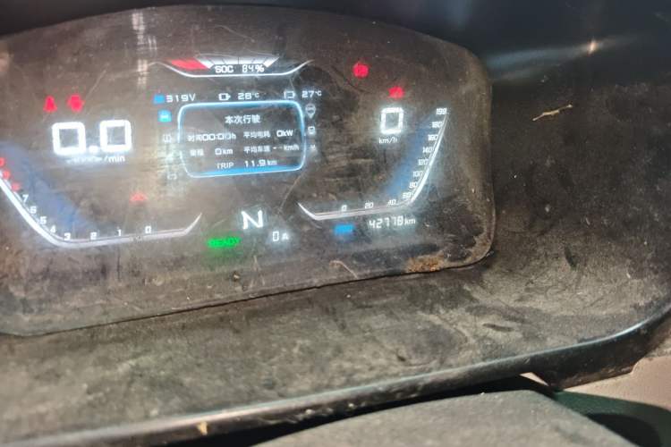 Used Jinbei New Hiace EV 2022 Profit-Making Type Odometer Close Up
