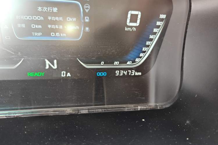 Used Jinbei New Hiace EV 2022 Profit-Making Type Odometer Close Up
