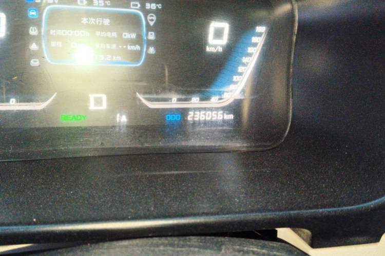 Used Jinbei New Hiace EV 2022 Profit-Making Type Odometer Close Up