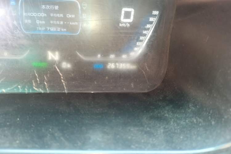 Used Jinbei New Hiace EV 2022 Profit-Making Type Odometer Close Up