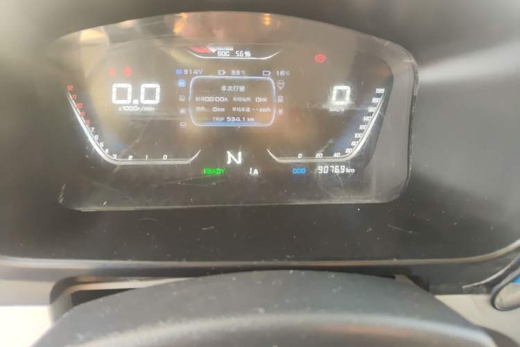 Used Jinbei New Hiace EV 2023 Comfort Model Odometer Close Up