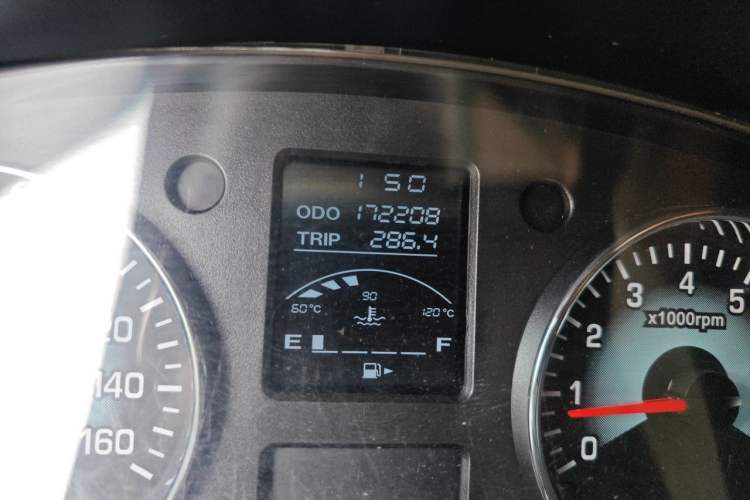 Used Jinbei New Hiace S 2019 1.5L Van Wealth Edition China VI SWC15M Odometer Close Up