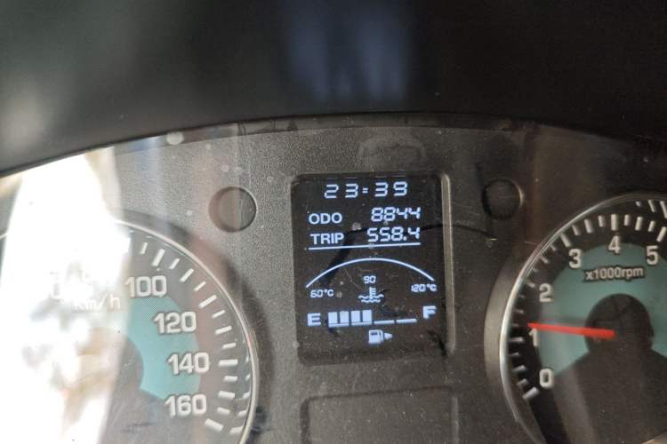 Used Jinbei New Hiace S 2021 1.5L Wealth Central Air-Conditioned Bus China VI Standard Model SWC15M Odometer Close Up