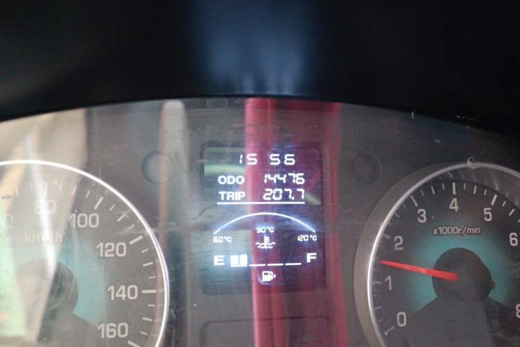 Used Jinbei New Hiace S 2022 1.5L Wealth Edition Non-Air-Conditioned Bus China VI Standard SWC15M Odometer Close Up