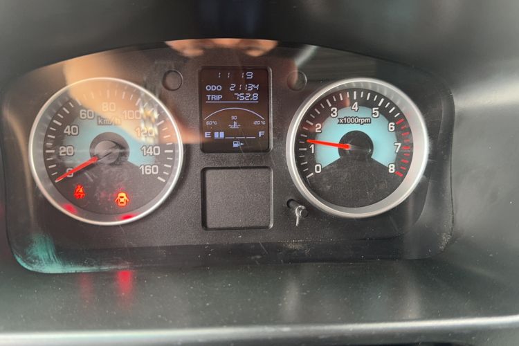 Used Jinbei New Hiace S 2023 1.5L Wealth Edition Van 2/5-Seater Air-Conditioned Model SWC15M Odometer Close Up