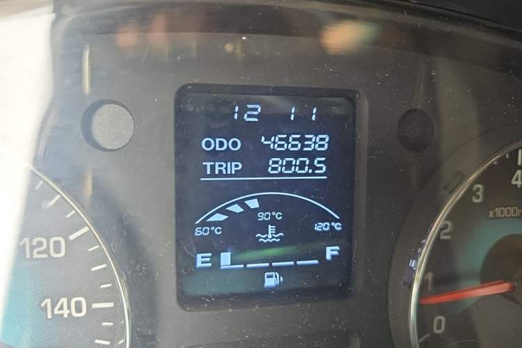 Used Jinbei New Hiace X30L 2016 1.5L Business Edition Van DLCG14 Odometer Close Up