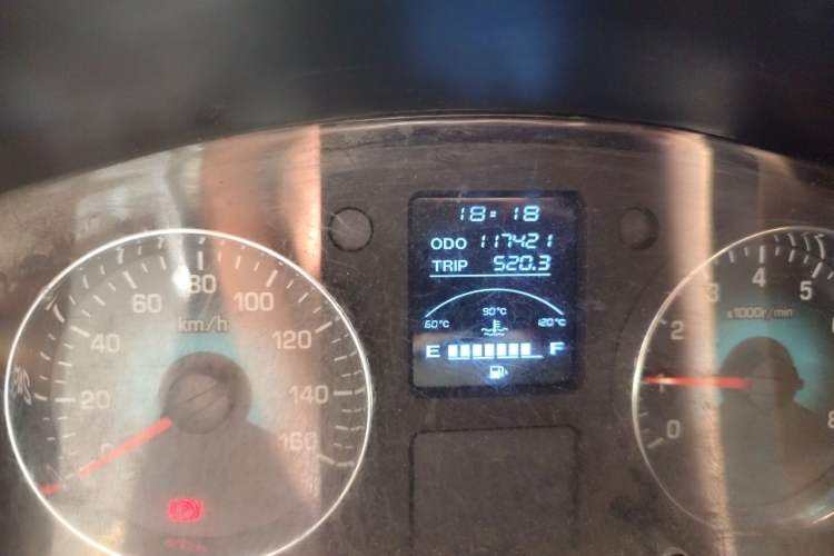 Used Jinbei New Hiace X30L 2018 1.5L Wealth Edition DLCG14 Odometer Close Up