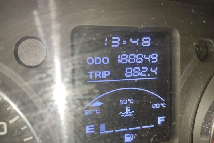 Used Jinbei New Hiace X30L 2018 1.3L Business Edition DLCG12 Odometer Close Up