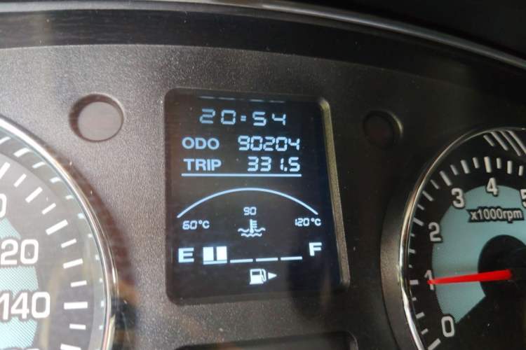 Used Jinbei New Hiace X30L 2019 1.5L Cargo Van Wealth Edition China VI SWC15M Odometer Close Up