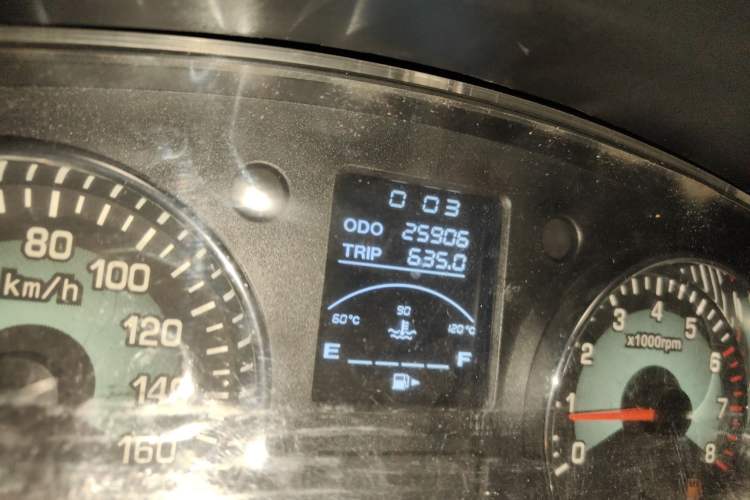 Used Jinbei New Hiace X30L 2019 1.5L Cargo Van Wealth Edition China VI SWC15M Odometer Close Up