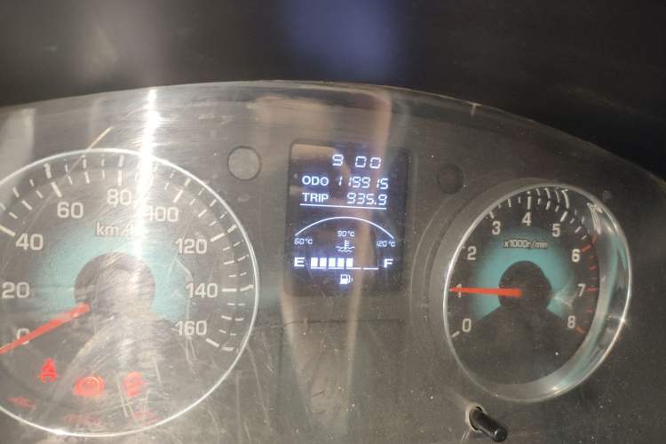 Used Jinbei New Hiace X30L 2019 1.5L Cargo Van Wealth Edition China VI SWC15M Odometer Close Up
