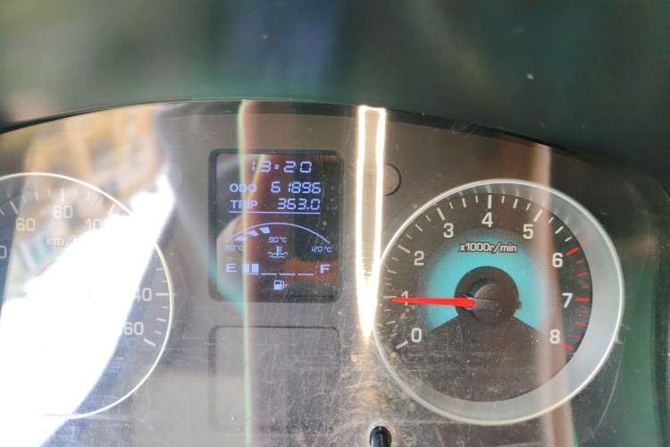 Used Jinbei New Hiace X30L 2021 1.5L Wealth Edition Bus Non-Air-Conditioned China VI Standard SWC15M Odometer Close Up