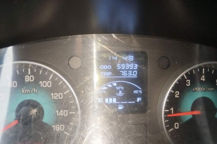 Used Jinbei New Hiace X30L 2022 1.5L Super-Comfort Edition Air-Conditioning-Free Bus China VI Standard SWC15M Odometer Close Up