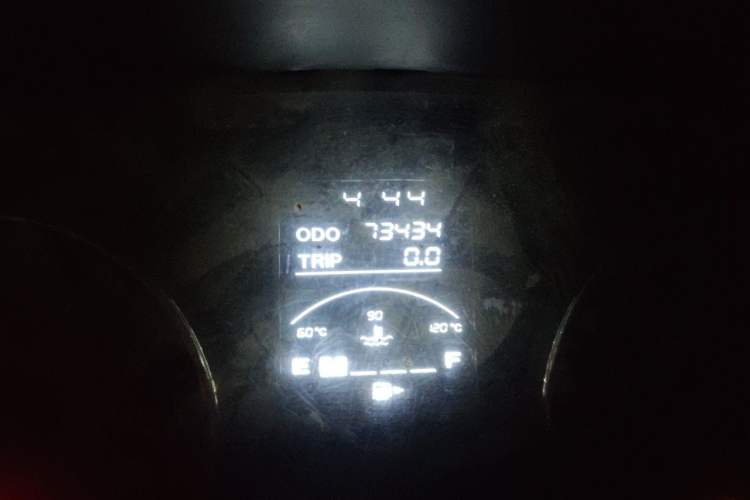 Used Jinbei New Hiace X30L CNG 2018 1.5L Wealth Edition Natural Gas Vehicle Passenger Bus SWFC15 Odometer Close Up