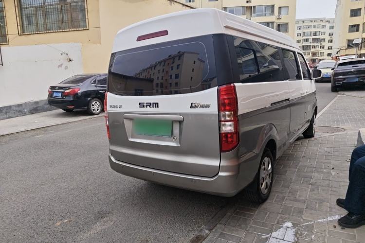 Used Jinbei New Hiace X30L CNG 2018 1.5L Wealth Edition Natural Gas Vehicle Passenger Bus SWFC15 Rear Right 45 Deg