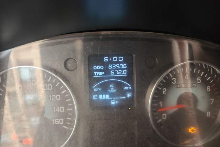 Used Jinbei New Hiace X30L CNG 2018 1.5L Wealth Edition Natural Gas Vehicle SWFC15 Odometer Close Up